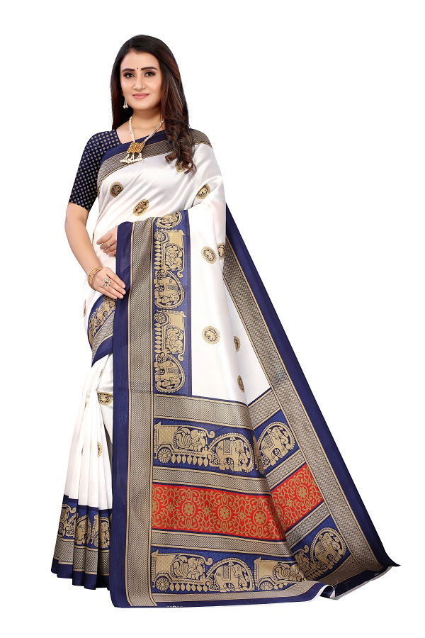 Printed Art Silk 9 Printed Regular Wear Saree Collection